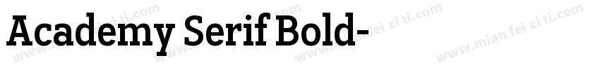 Academy Serif Bold字体转换